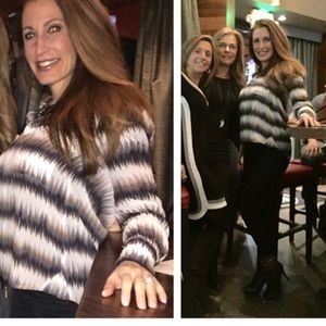 BCBG 100% silk Anderson button down